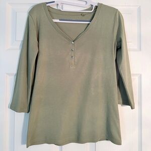 Olive Green Women's Top